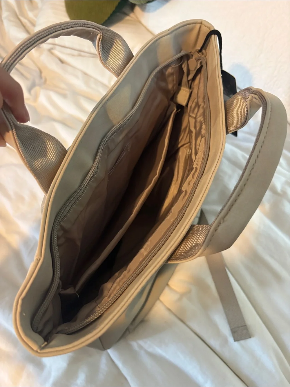 Skechers Neutral Beige Convertible Tote Backpack